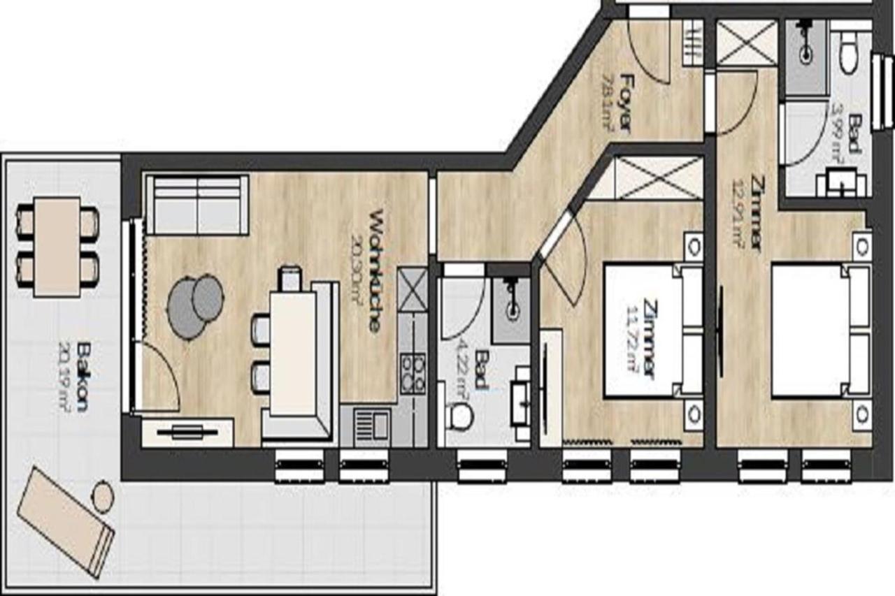 A Casa Granat Apartment Solden Bagian luar foto